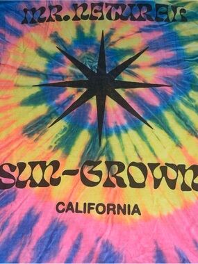 Tie-Dye Long Sleeve Shirt Size Medium Mr. Natural California Sun-Grown Vintage